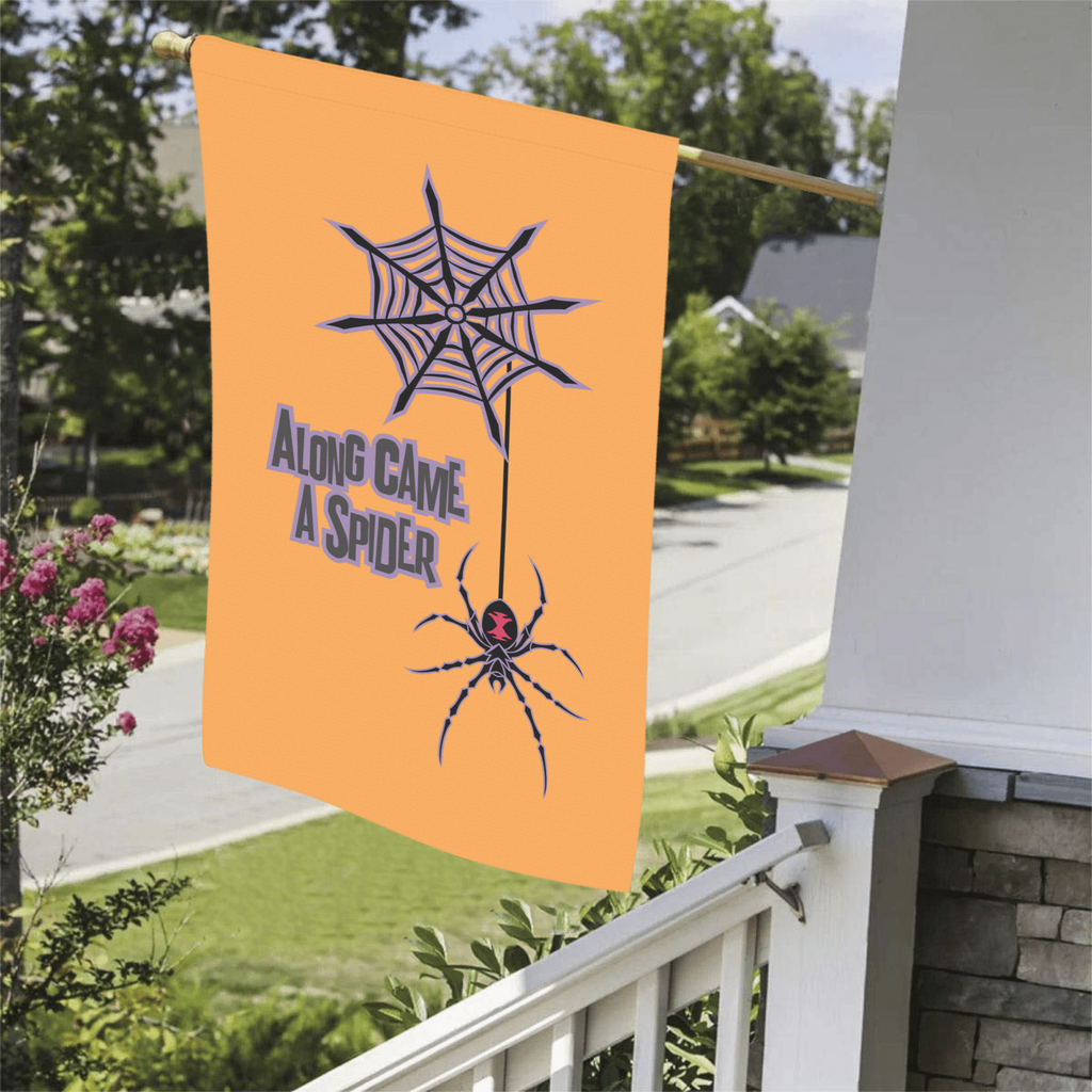 Along Came a Spider Halloween Flag