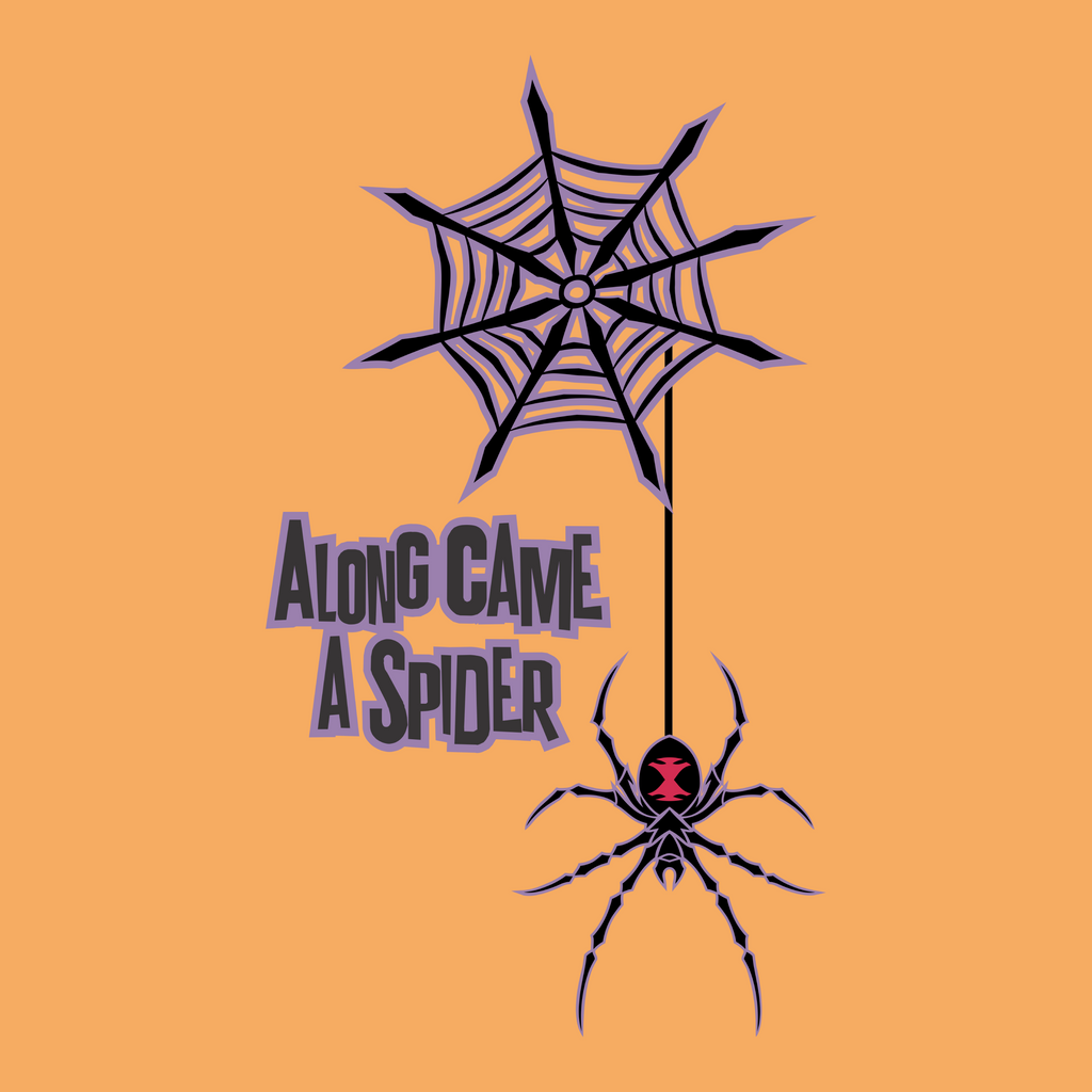 Along Came a Spider Halloween Flag