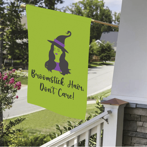 Broomstick Hair Halloween Flag