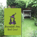 Broomstick Hair Halloween Flag