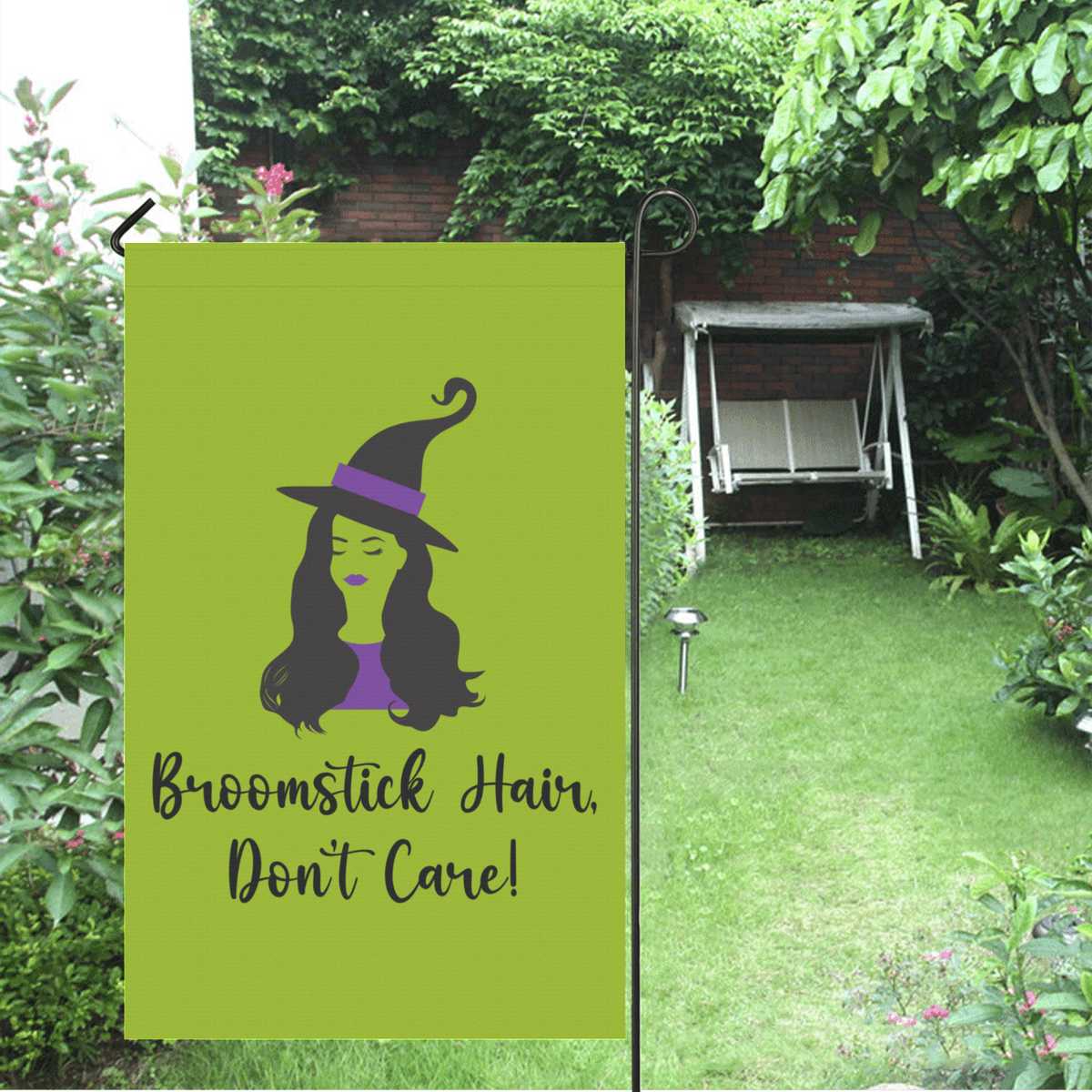 Broomstick Hair Halloween Flag