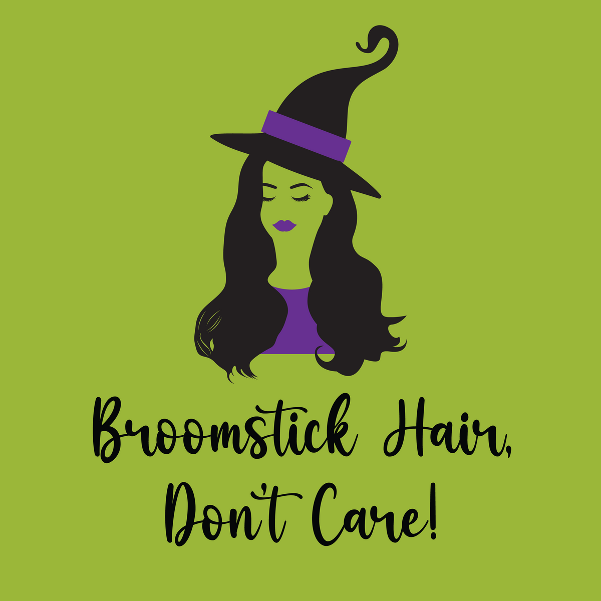 Broomstick Hair Halloween Flag
