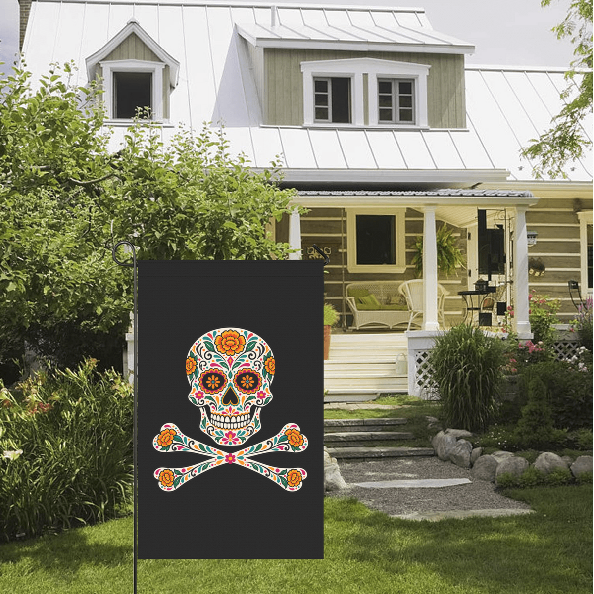 La Calavera Corsaria  Day of the Dead  Pirate Flag
