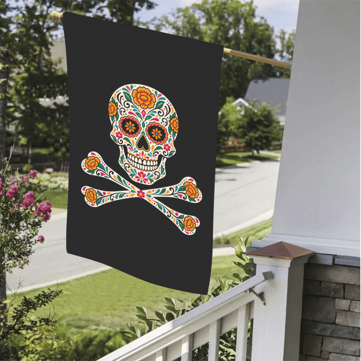 La Calavera Corsaria  Day of the Dead  Pirate Flag