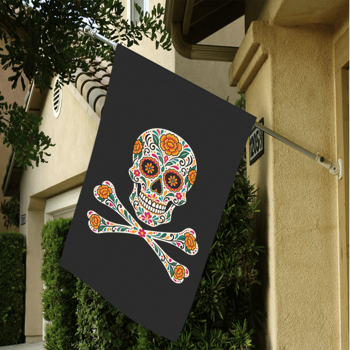 La Calavera Corsaria  Day of the Dead  Pirate Flag
