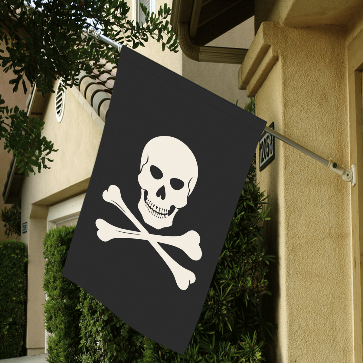 Full Skull Jolly Roger Pirate Flag