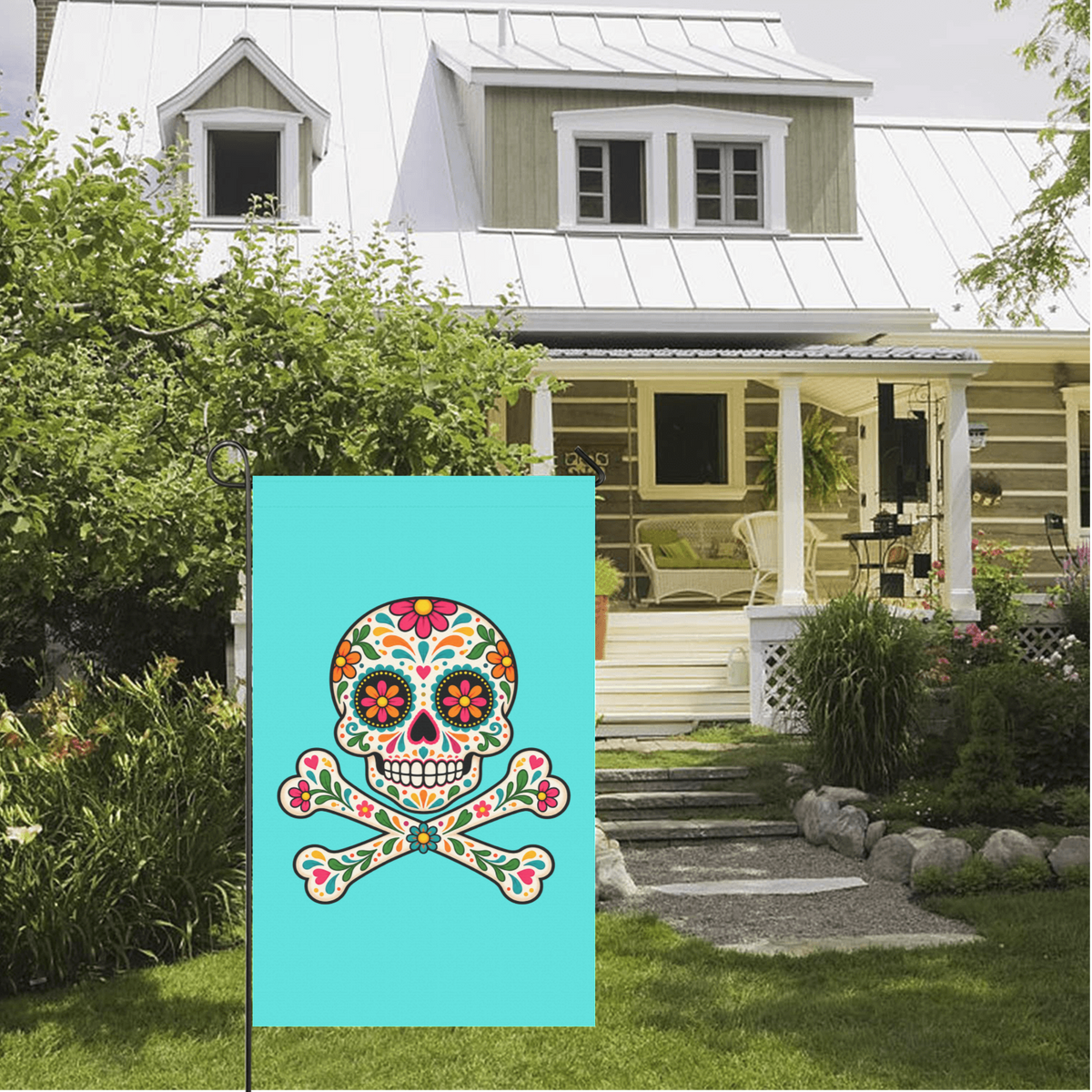 La Calaverita Corsaria Day of the Dead Pirate Flag