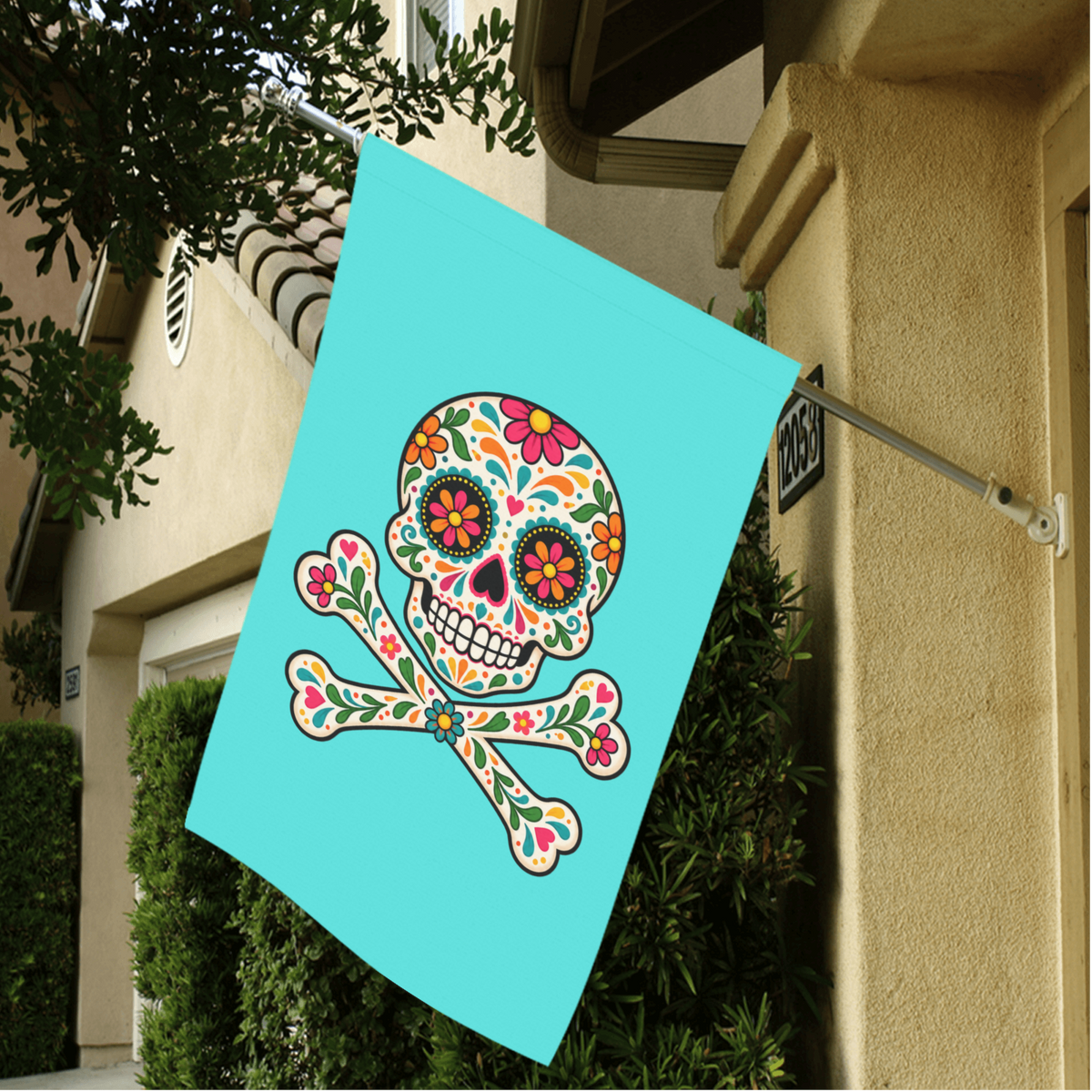 La Calaverita Corsaria Day of the Dead Pirate Flag