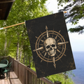 Skull and Compass Flag