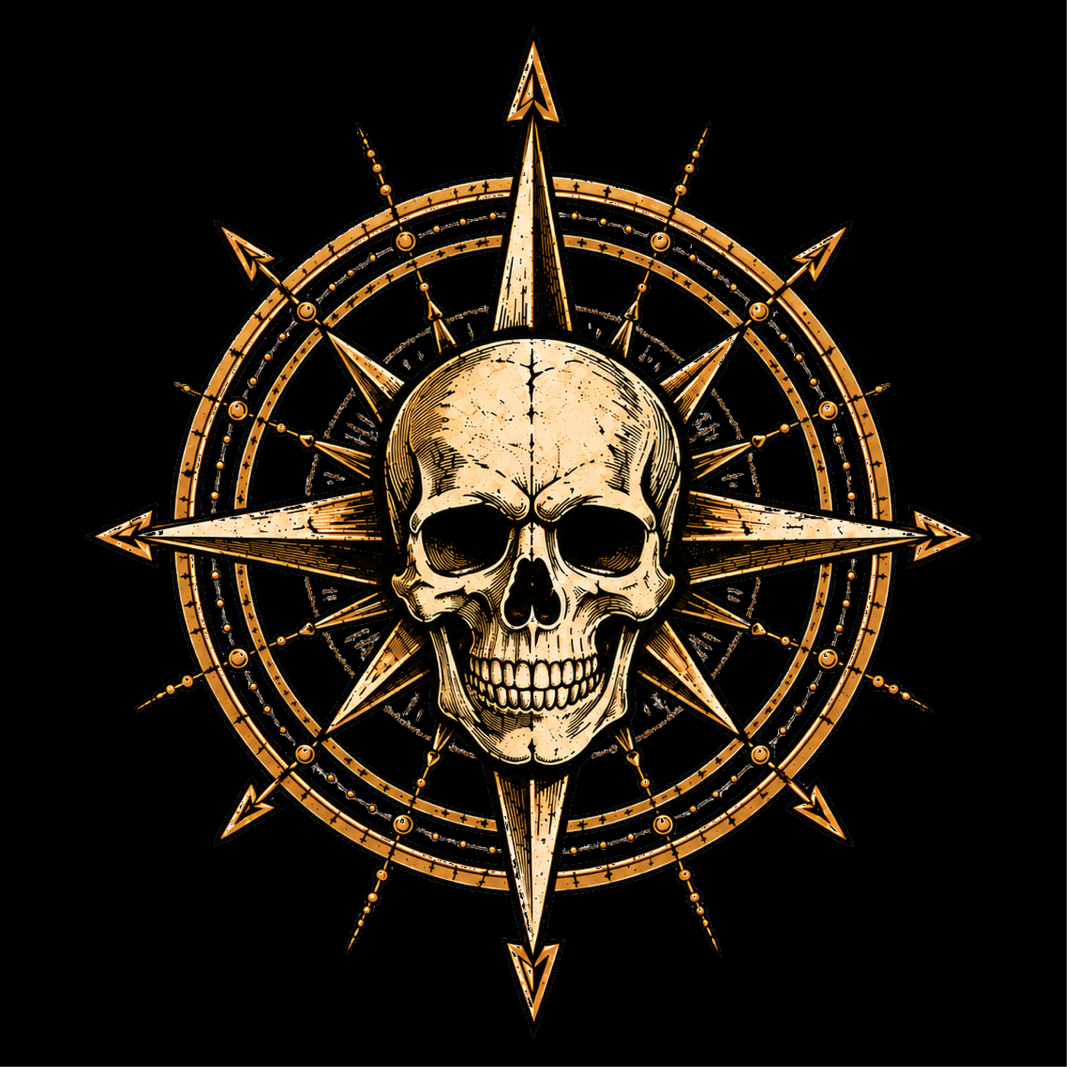 Skull and Compass Flag