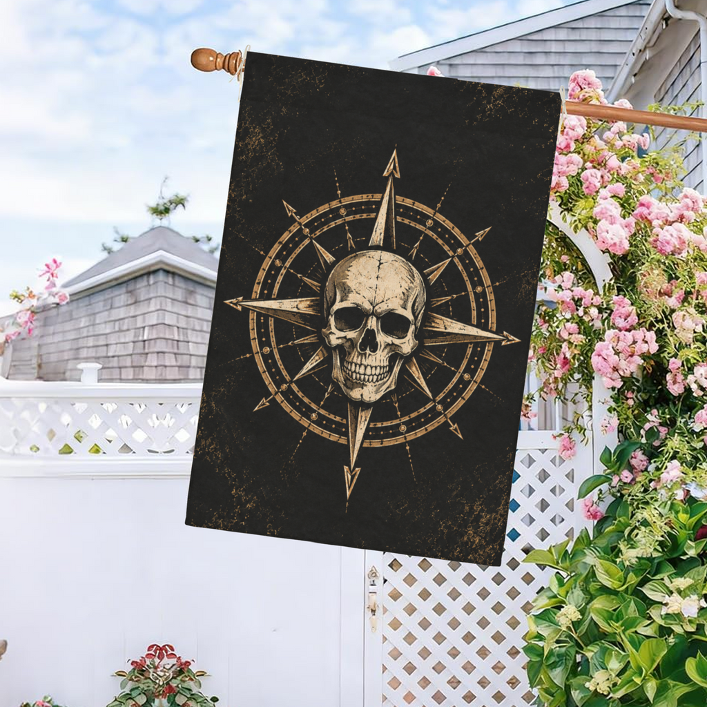 Skull and Compass Flag